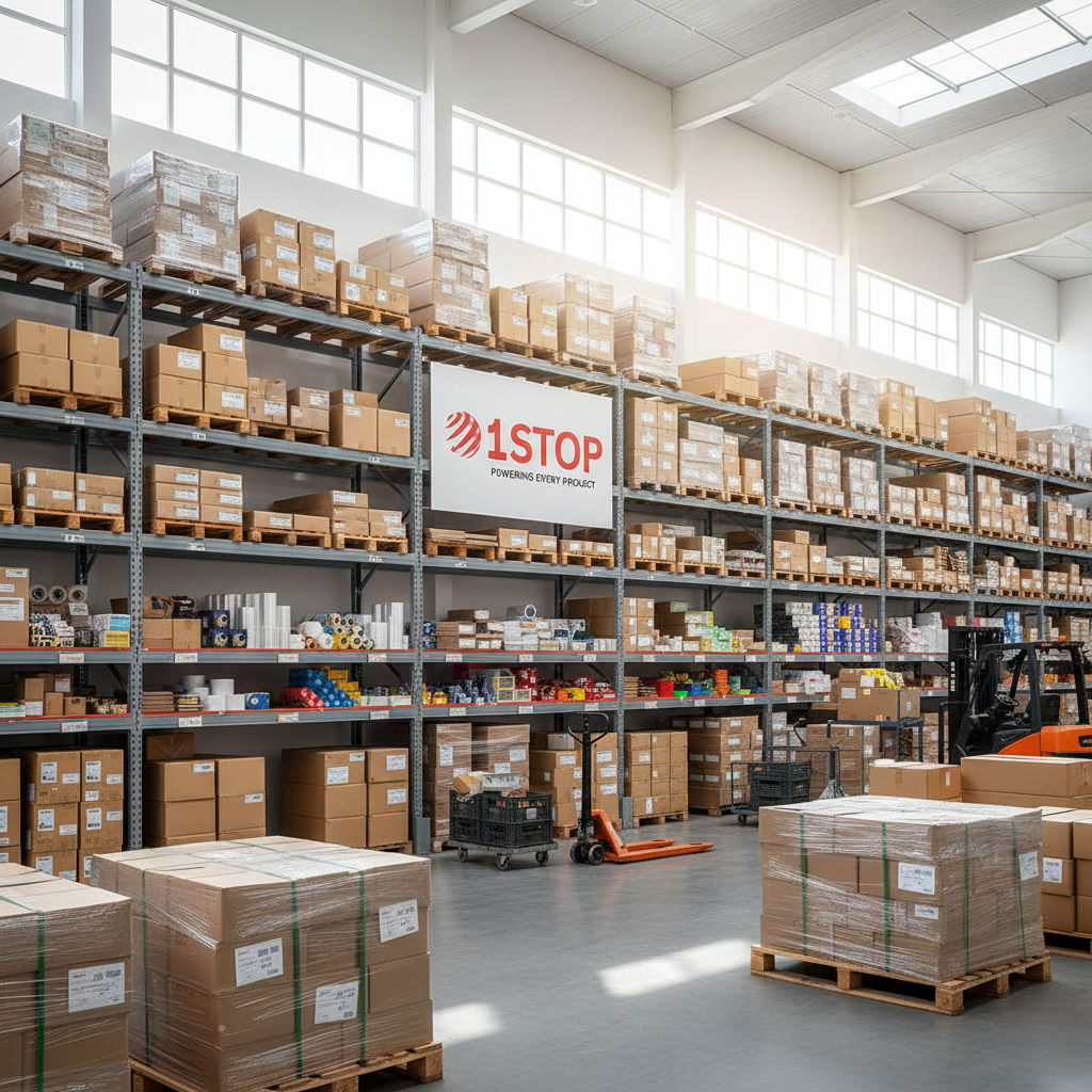 1STOP Logo Warehouse Environment