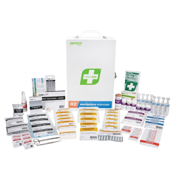 R2 Workplace Response First Aid Kit, Metal Wall Mount