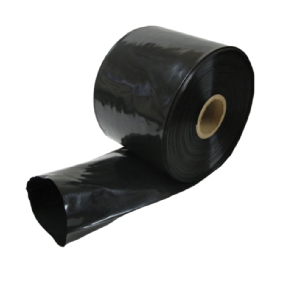 Lay Flat Tubing Black 200mm x 100um (7.5kg Roll)
