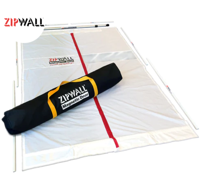 Magnetic Zip Wall Dust Barrier